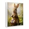 Stupell Industries Bunny with Easter Basket Framed Giclee Design by Franklyn Gregory